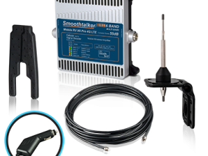 SmoothTalker Mobile RV X6 Pro 50dB Extreme Power Booster for RV/Motorhome Kits With Plug-In 12V Power Supply (BMUX650OXLPC20)