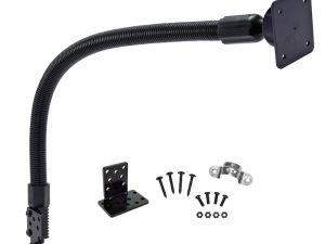 Arkon Mounts Car Seat Rail or Floor Mount with 22" Gooseneck and AMPS Head for Satellite Radios (GN088-SBH-AMPS-L22)