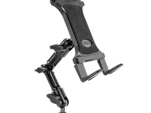 Arkon Mounts Heavy-Duty Slim-Grip Tablet Headrest Mount with Multi-Angle 8" Arm for iPad, Note, and More (TABHM6)